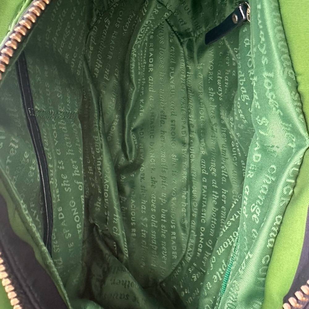 Kate Spade Vintage Cambridge Green and Blue Striped Hobo Bag Women - Picture 7 of 7